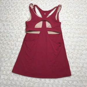 Lululemon All Support Red Bra Tank Size 6